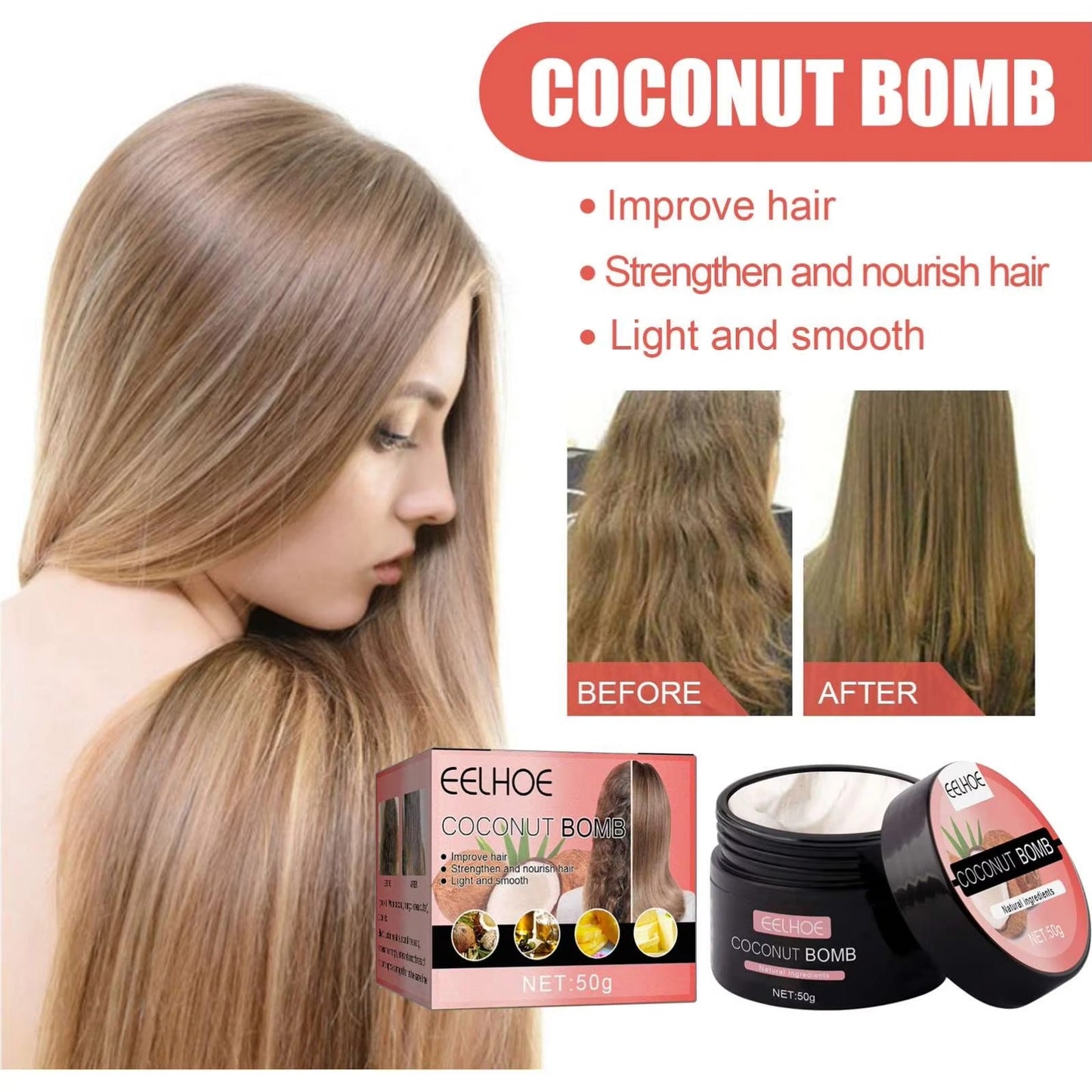 Hĺbkovo vyživujúca vlasová maska CocoSilk™