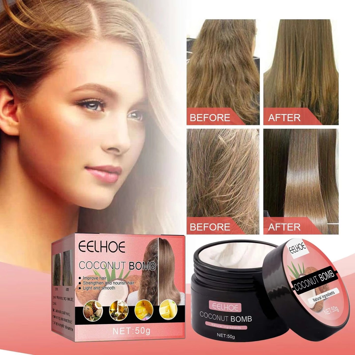 Hĺbkovo vyživujúca vlasová maska CocoSilk™