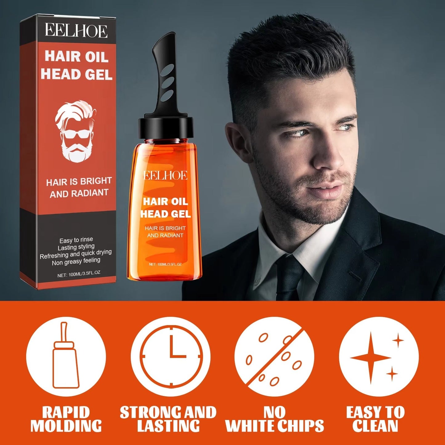 StyleFusion™ gélový hrebeň na tvarovanie vlasov