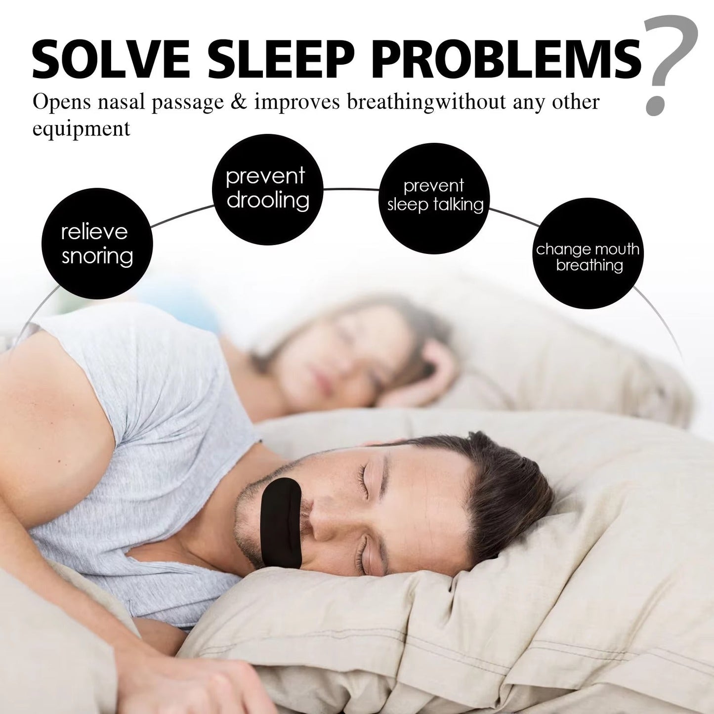 Páska na ústa SilentHold™ Sleep