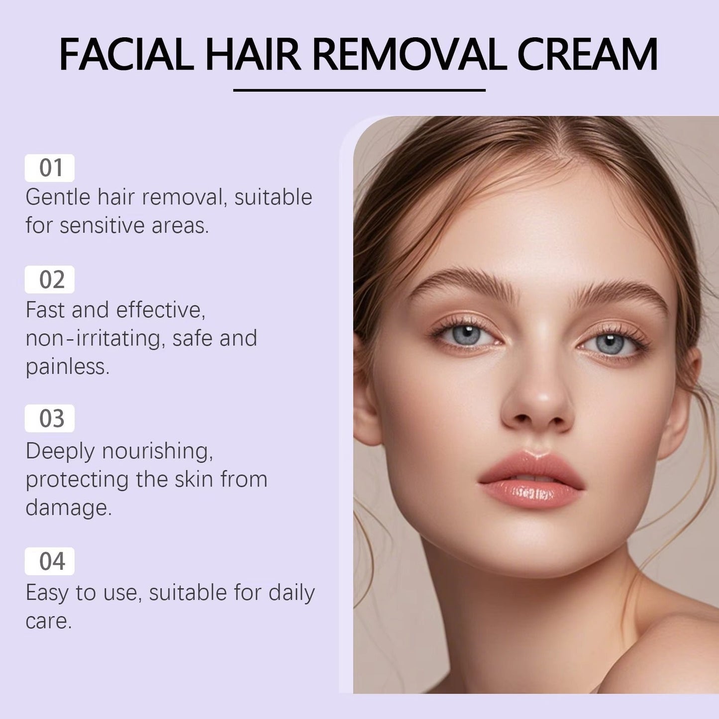 Krém na odstraňovanie chĺpkov na tvári GlowSoothe™