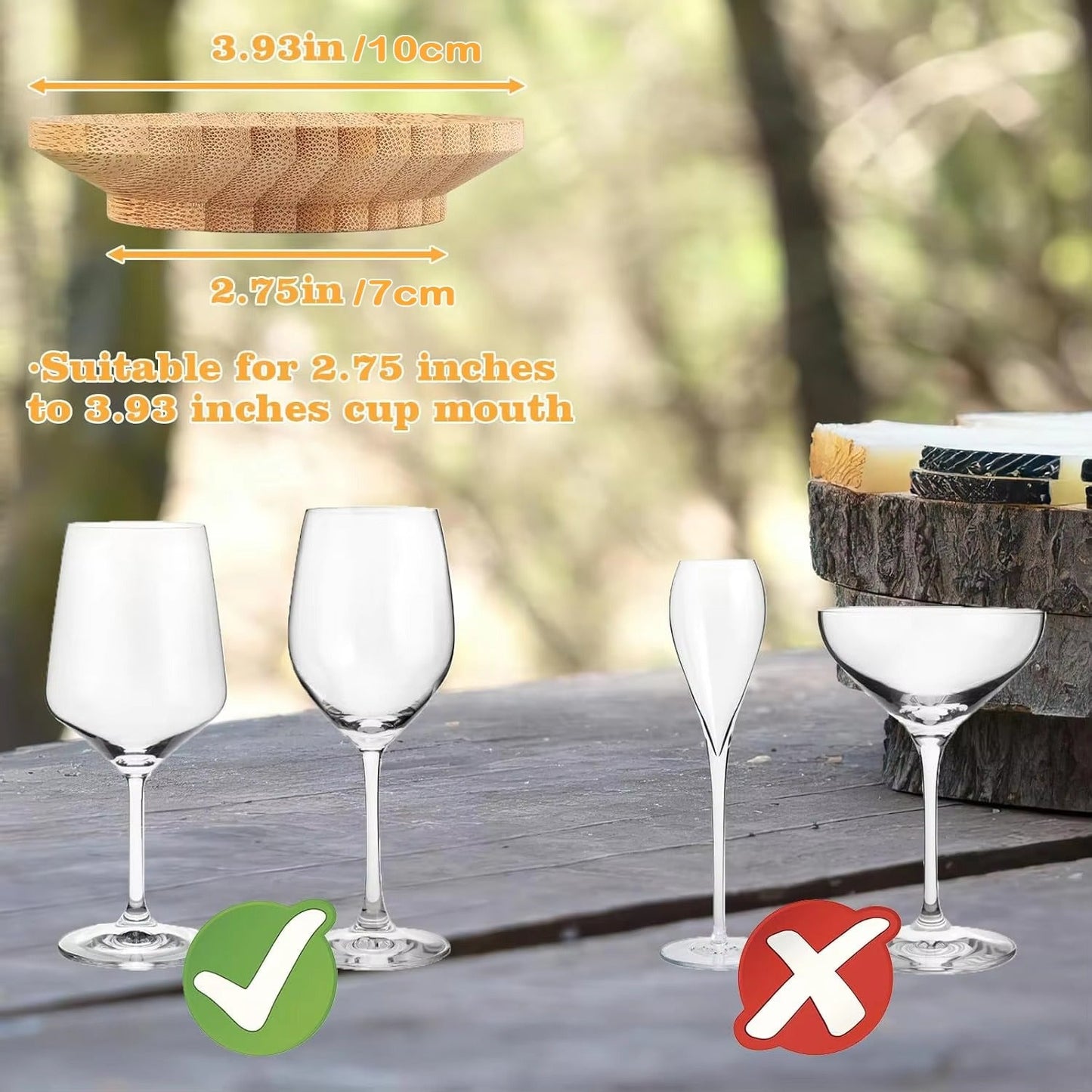 Kryt na korenie do pohára na víno WineDiner™