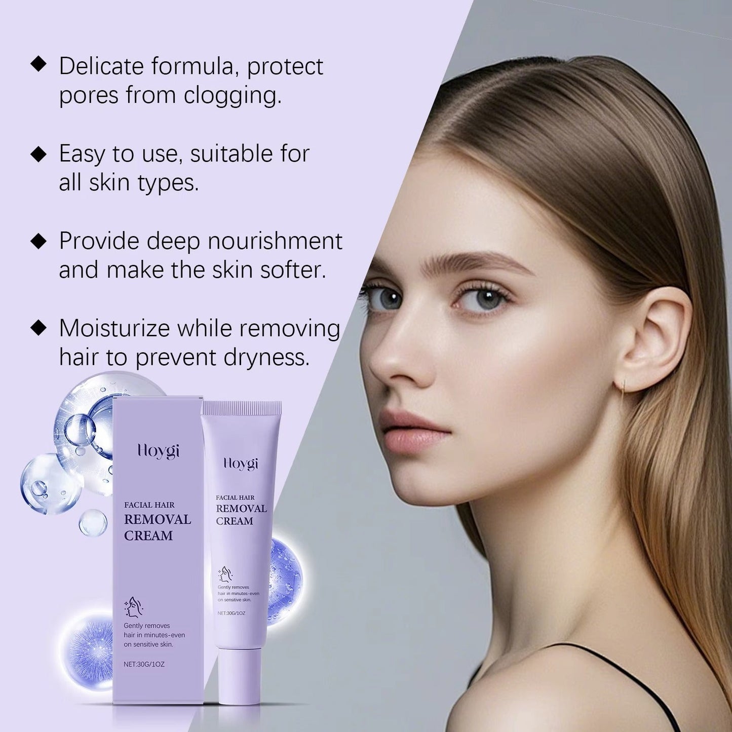 Krém na odstraňovanie chĺpkov na tvári GlowSoothe™