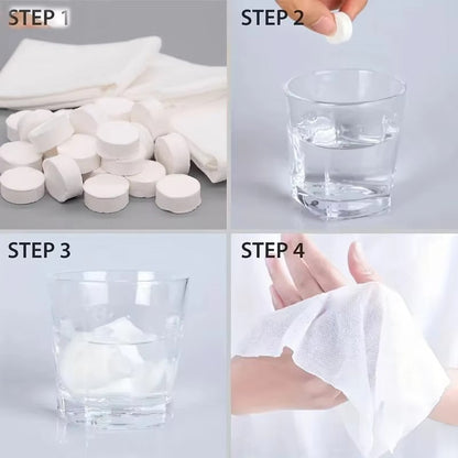 Stlačené cestovní ubrousky ZipTowel™