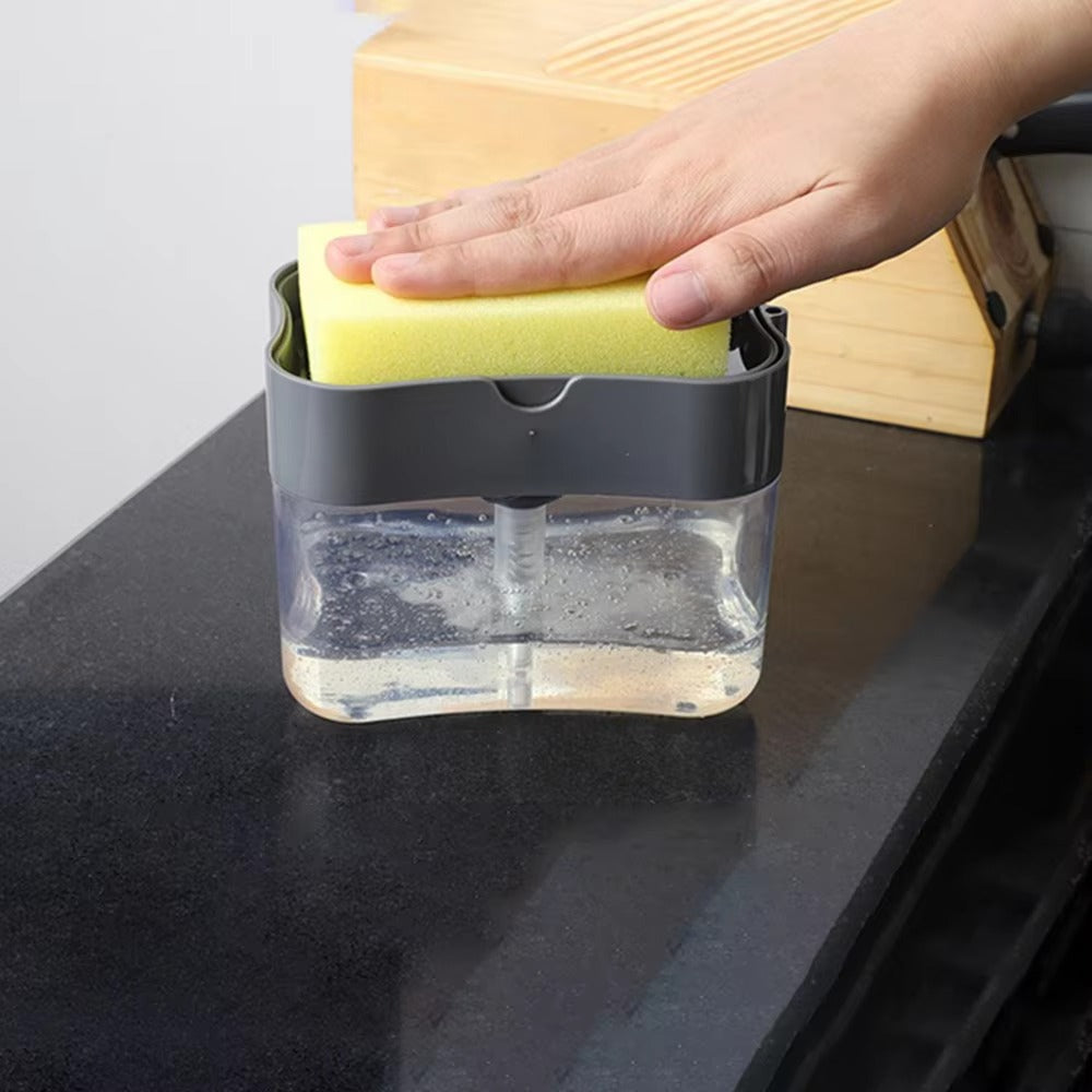 Dávkovač mydla SinkSaver™ 2 v 1 s hubou